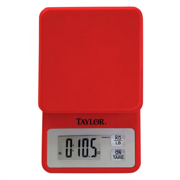 Taylor® - Plastic Red Digital Kitchen Scale