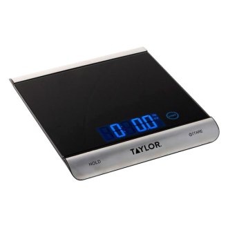 Taylor 3851 High Capacity Digital Kitchen Scale 33 lb Black