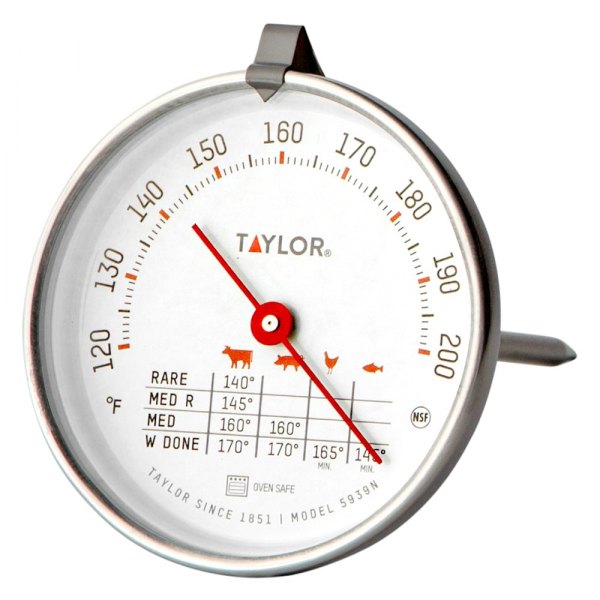 Taylor® - Precision Glass/Stainless Steel Manual Kitchen Thermometer