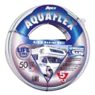 Teknor Apex® - AquaFlex™ 1/2" x 50' White Fresh Water Hose with Ergonomic Leak Proof Coupling