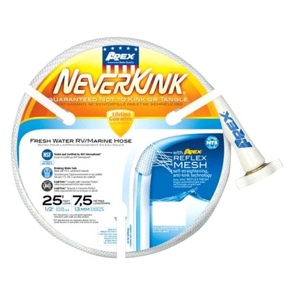 Teknor Apex® - NeverKink™ 1/2" x 25' White Fresh Water Hose