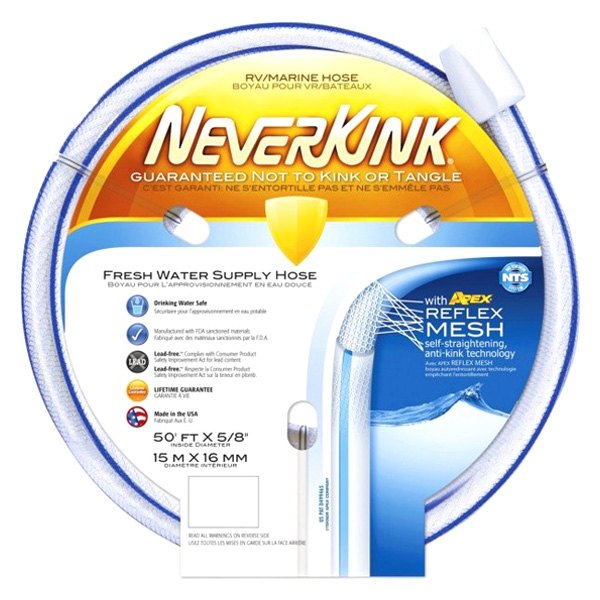Teknor Apex® - NeverKink™ 5/8" x 50' White Fresh Water Hose