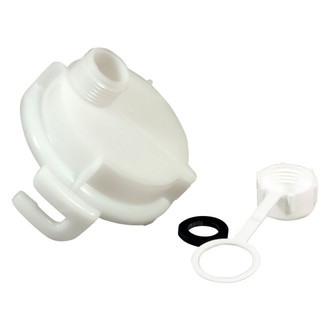 Thetford® - White Garden Hose Adapter (3"Bayonet x 3/4"MPT)