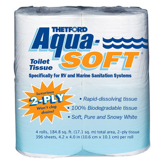 Thetford® - Aqua Soft™ 2-Ply Toilet Tissue