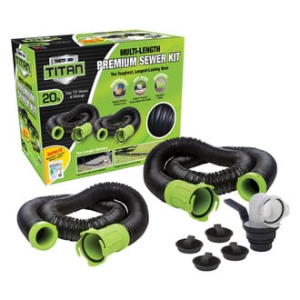 Thetford® - Titan™ 20' Black Premium Sewer Kit System