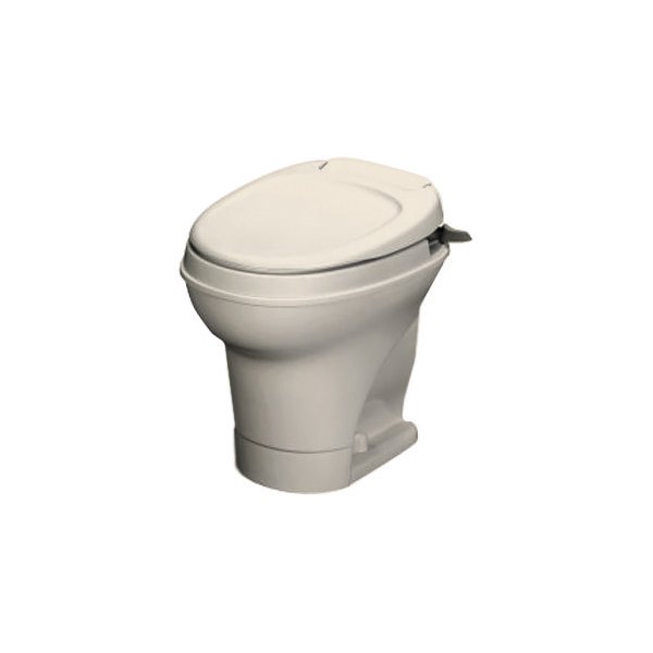 Thetford® - Aqua Magic™ V Hand Flush Parchment Plastic Low Profile Built-In Toilet with Hand Spray