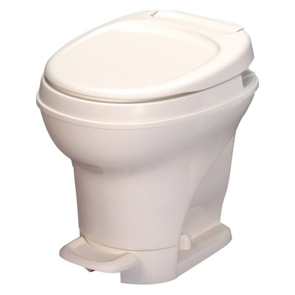 Thetford® - Aqua Magic™ V Foot Pedal Flush Parchment Plastic High Profile Built-In Toilet with Hand Spray