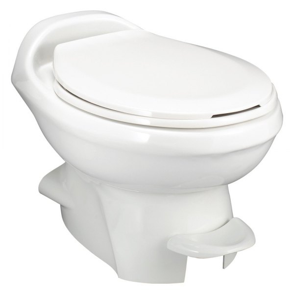 Thetford® - Aqua Magic™ Style Plus White Plastic Low Profile Built-In Toilet with Hand Spray