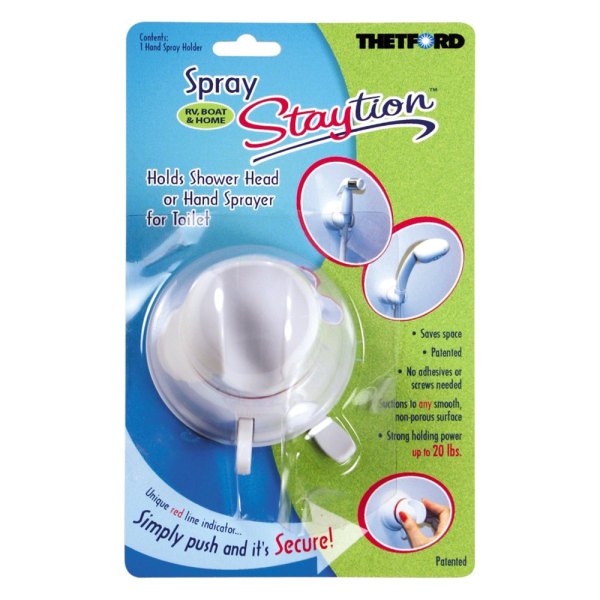 Thetford® - Staytion™ White Spray Shower Head Holder