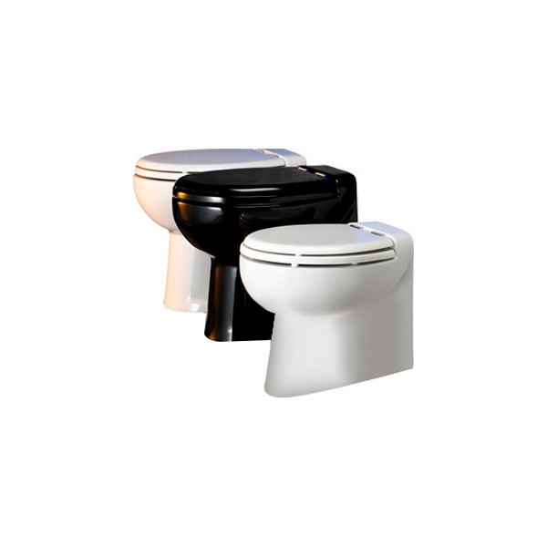 Thetford® - Tecma™ Silence Plus 1 White Porcelain 12V Low Profile Built-In Toilet with Electric Solenoid