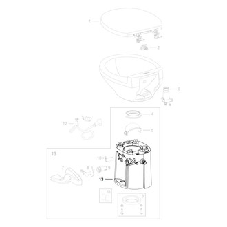 Thetford® - Aqua Magic™ Residence Bone High Base Kit