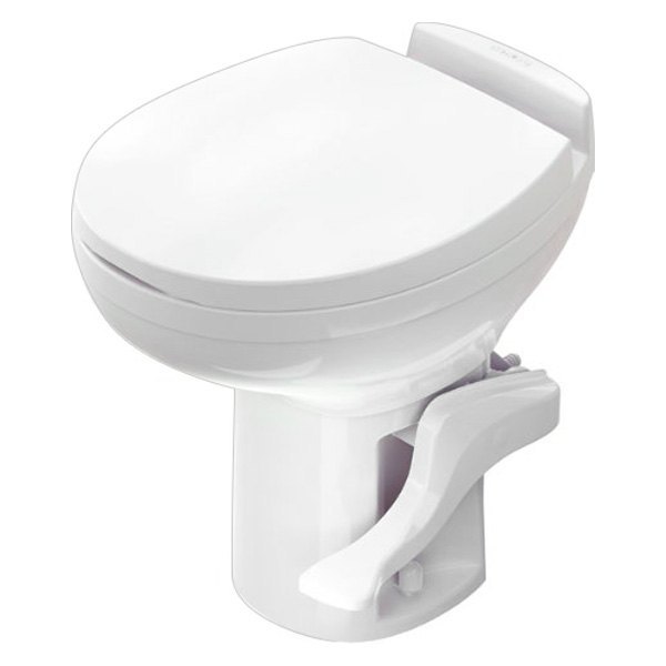 Thetford® - Aqua Magic™ Residence White Plastic High Profile Built-In Toilet with Hand Spray