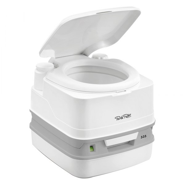 Thetford® - Porta Potti™ 335 White/Gray Plastic Portable Toilet (2.6 gal)
