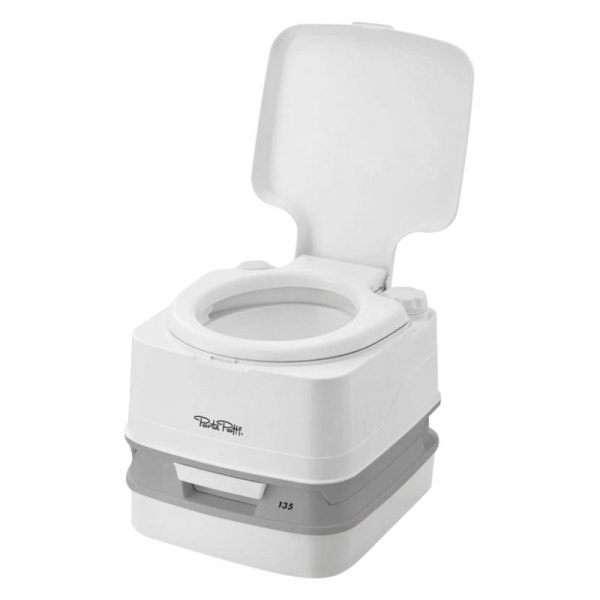 Thetford® - Porta Potti™ 135 White/Gray Plastic Portable Toilet (2.6 gal)
