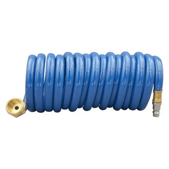Thetford® 94191 - B&B Molders Blue Coil Shower Hose with Quick Disconnect