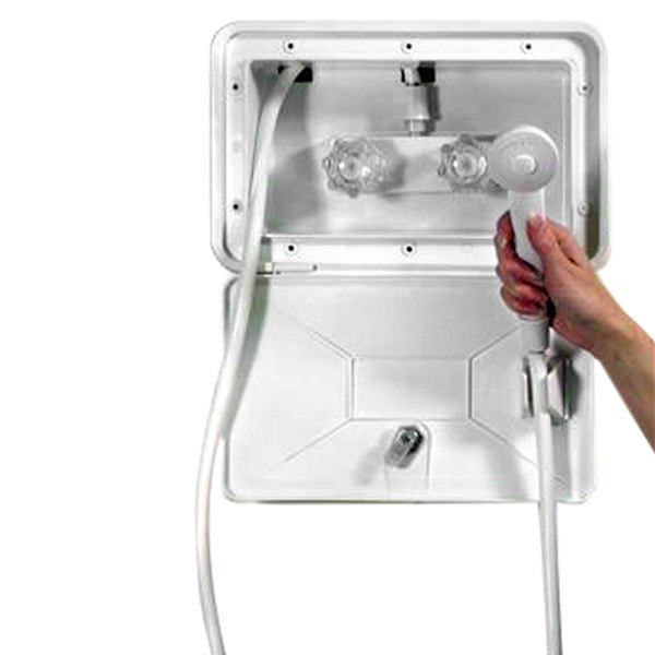 Thetford® - B&B Molders Polar White Exterior Shower with Box