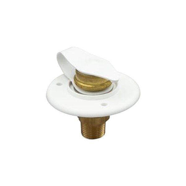Thetford® - Flusher™ White Metal City Flush Water Fill with 1/2" MPT Plastic Check Valve