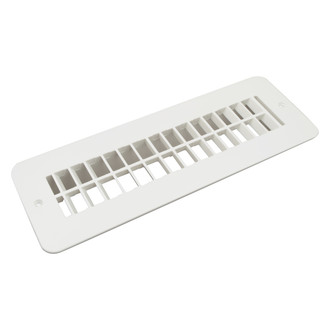Thetford® - B&B Molders 2.3" x 10" Polar White Plastic Undampered Floor Register