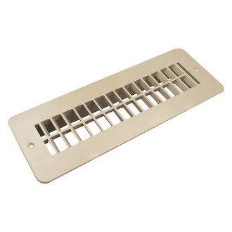Thetford® - B&B Molders 2.3" x 10" Tan Plastic Undampered Floor Register