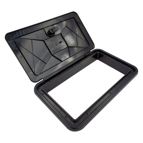 Thetford® - 7.8"H x 12.6"W Black Rectangular Multi-Purpose Access Hatch w/o Door Cutout