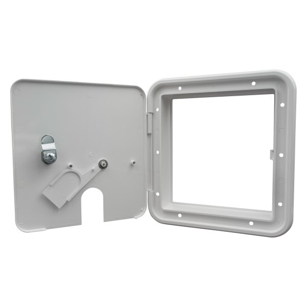 Thetford® - 8.5"H x 8"W Polar White Rectangular Electric Cable Hatch with Door Cutout