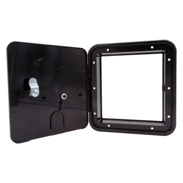 Thetford® - 8.5"H x 8"W Black Rectangular Electric Cable Hatch with Door Cutout