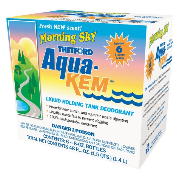 Thetford® - AquaMax™ 8 oz. Morning Sky Holding Tank Treatment (6 Pieces)
