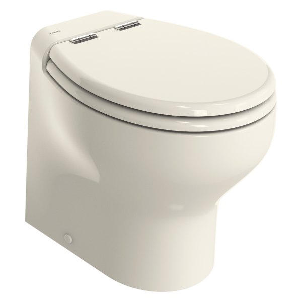 Thetford® - Tecma™ Silence Plus 2G Bone Porcelain 12V High Profile Built-In Toilet with Wall-Mounted Control