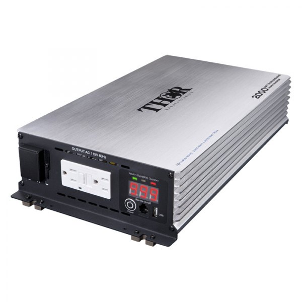 Thor® - 2000W 12 DC 120 AC Pure Sine Wave Power Inverter