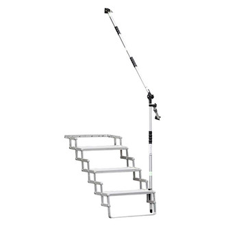 Torklift® - Universal GlowGuide™ Aluminum Adjustable Step Handrail