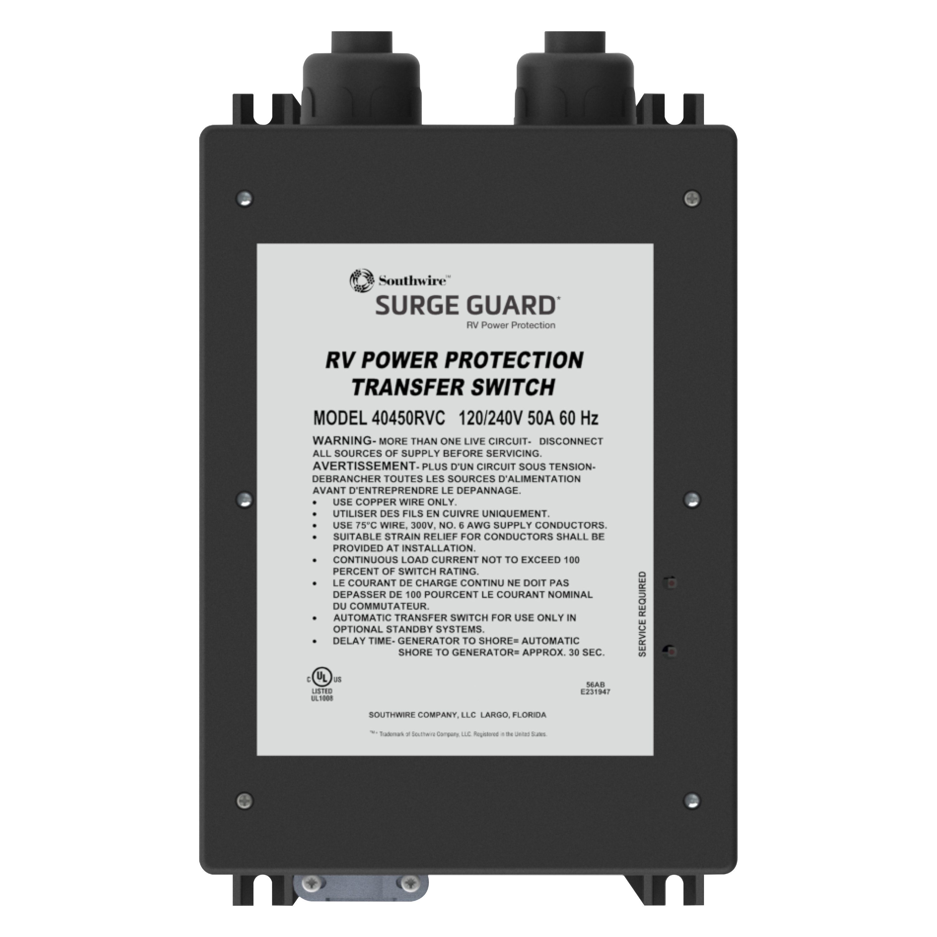 TRC® 40450RVC3 - Southwire™ RVC/CC 50A Surge Protected Automatic