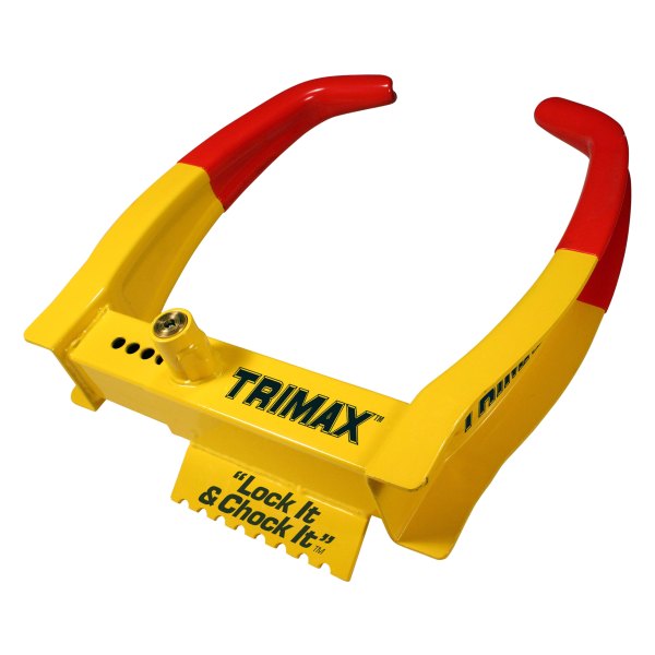 Trimax® - Large Yellow Steel Deluxe Wheel Chock Locks