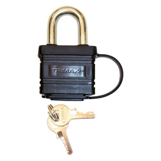 Trimax® - 1.125" Solid Steel Dual Locking Weather Proof Padlock