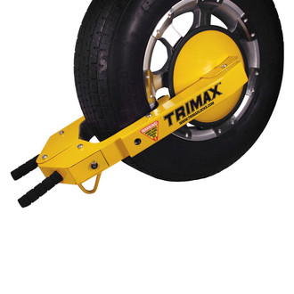 Trimax® TWL100 - Ultra-Max Yellow Heavy Duty Adjustable Wheel Chovk Lock