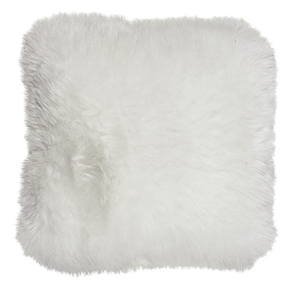 US Sheepskin® - 14" Square White Decorative Pillow