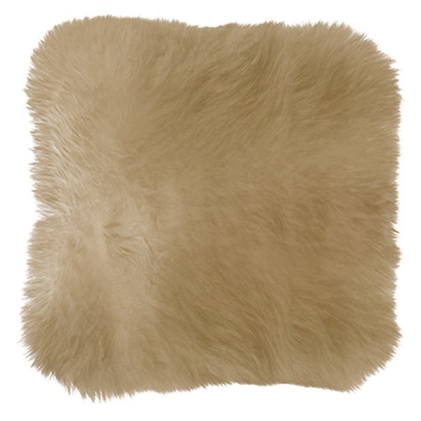 US Sheepskin® - 14" Square Tan Decorative Pillow