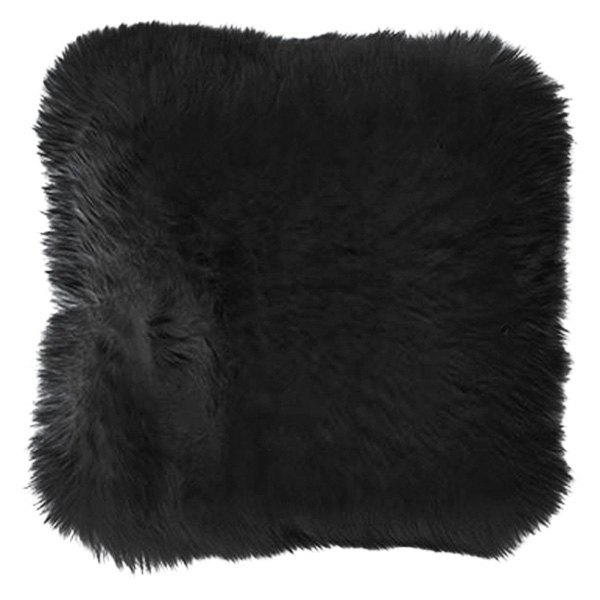 US Sheepskin® - 14" Square Black Decorative Pillow