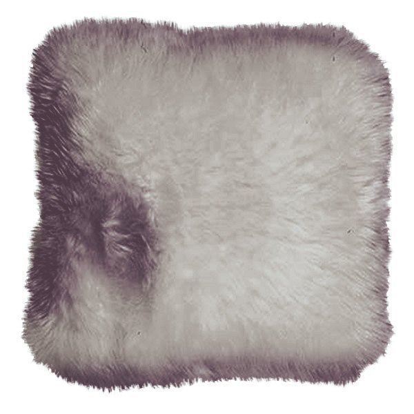 US Sheepskin® - 14" Square Taupe Decorative Pillow