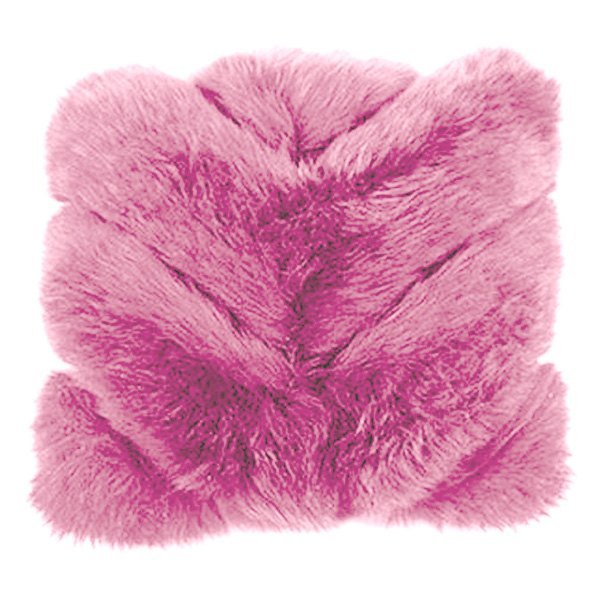 US Sheepskin® - Chevron Design 14" Square Mauve Pink Decorative Pillow