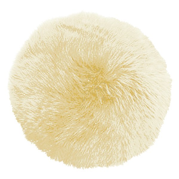 US Sheepskin® - 14" Round Champagne Decorative Pillow