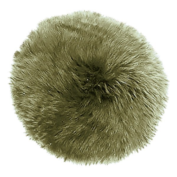 US Sheepskin® - 14" Round Moss Decorative Pillow