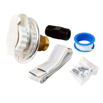 Valterra® - White Aluminium City Flush Water Fill with 1/2" FPT Brass Check Valve