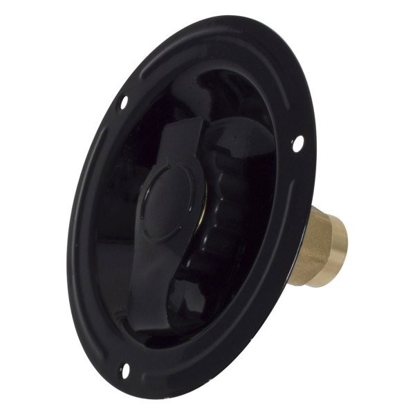 Valterra® - Black Plastic City Recessed Water Fill with 1/2" FPT Brass Check Valve