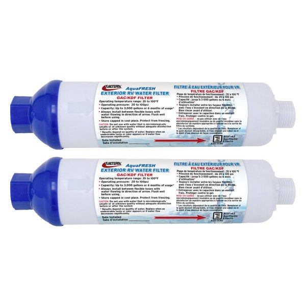 Valterra® - Aqua Fresh™ GAC 2 GPM Water Filters with 4" Hose