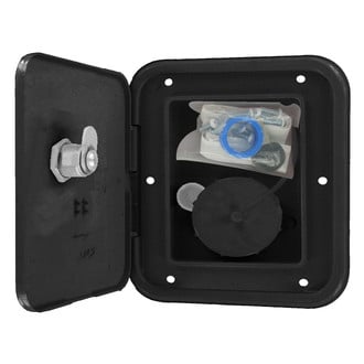 Valterra® - 6-1/2" H x 6" W Gravity Water Hatch with Key Lock Door