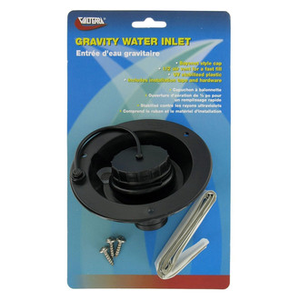 Valterra® - Black Plastic Gravity Recessed Water Fill with Bayonet Cap