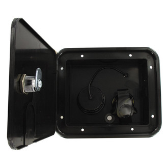 Valterra® - 6-1/2" H x 7-5/8" W Gravity/City Water Hatch with Key Lock Door & 1/2" MPT Plastic Check Valve