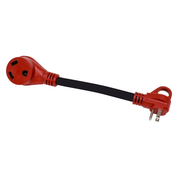 Valterra® - Mighty Cord™ 12" Dogbone Power Adapter with Handle Grip (15A Male x 30A Female)