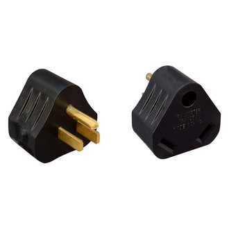 Valterra® - Mighty Cord™ Triangle Power Cord Adapter (15A Male x 30A Female)