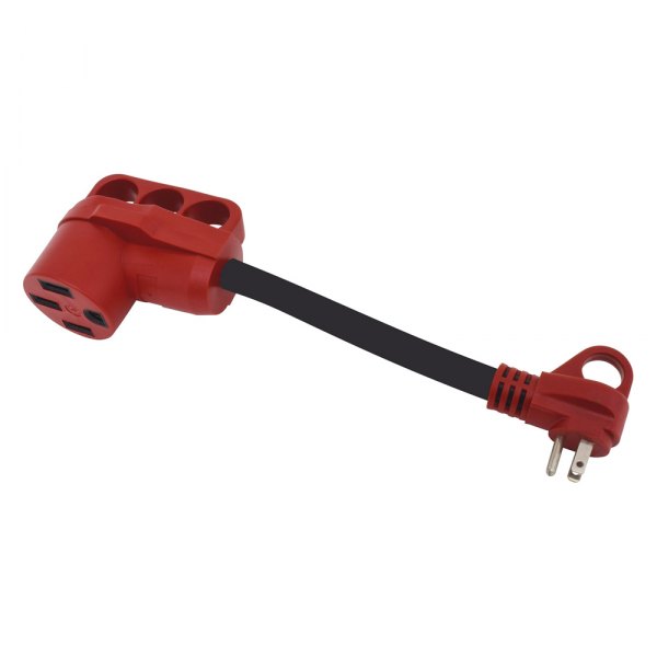 Valterra® - Mighty Cord™ 12" Dogbone Power Adapter with Handle Grip (15A Male x 50A Female)